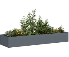 Lovelis, antracito spalvos, 280x80x40cm, plienas
