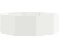 Lovelis Balta 120 x 120 x 35 cm Plienas