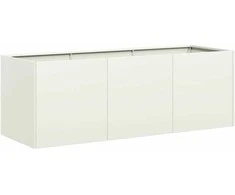Lovelis, baltos spalvos, 120x40x40cm, šaltai valcuotas plienas