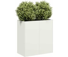 Lovelis, baltos spalvos, 80x40x80cm, šaltai valcuotas plienas