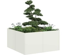 Lovelis, baltos spalvos, 80x80x40cm, šaltai valcuotas plienas