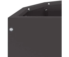 Lovelis Juoda 60 x 30 x 50 cm Plienas