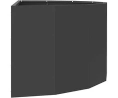 Lovelis Juoda 90 x 45 x 35 cm Plienas