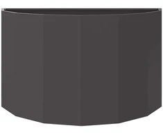 Lovelis Juoda 90 x 45 x 50 cm Plienas
