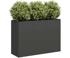 Lovelis, juodos spalvos, 120x40x80cm, šaltai valcuotas plienas