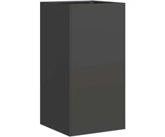 Lovelis, juodos spalvos, 40x40x80cm, šaltai valcuotas plienas