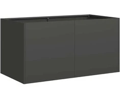 Lovelis, juodos spalvos, 80x40x40cm, šaltai valcuotas plienas