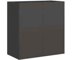 Lovelis, juodos spalvos, 80x40x80cm, šaltai valcuotas plienas