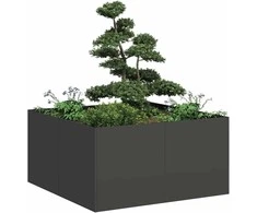 Lovelis, juodos spalvos, 80x80x40cm, šaltai valcuotas plienas