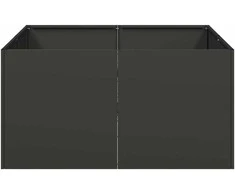 Lovelis, juodos spalvos, 80x80x40cm, šaltai valcuotas plienas