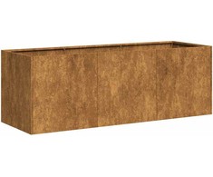 Lovelis, rūdžių, 120x40x40cm, oro sąlygoms atsparus plienas