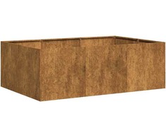 Lovelis, rūdžių, 120x80x40cm, oro sąlygoms atsparus plienas