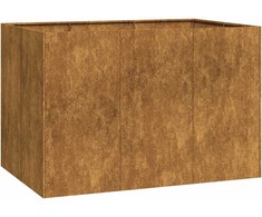 Lovelis, rūdžių, 120x80x80cm, oro sąlygoms atsparus plienas