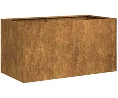 Lovelis, rūdžių, 80x40x40cm, oro sąlygoms atsparus plienas