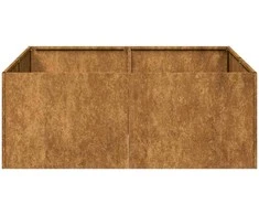 Lovelis, rūdžių, 80x80x30cm, oro sąlygoms atsparus plienas