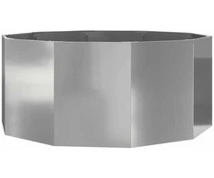 Lovelis Sidabro 120 x 120 x 50 cm Cinkuota plienas