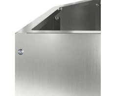 Lovelis Sidabro 120 x 60 x 35 cm Cinkuota plienas