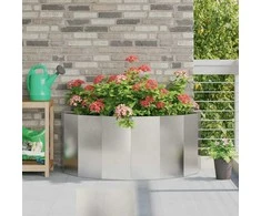 Lovelis Sidabro 120 x 60 x 50 cm Nerūdijantis Plienas
