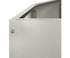 Lovelis Sidabro 120 x 60 x 50 cm Nerūdijantis Plienas