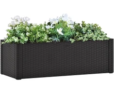 Lovelis su savaiminio laistymo sistema, antracito, 100x43x33cm
