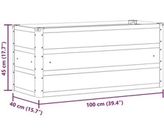 Lovelis Šviesiai pilka 100 x 40 x 45 cm Plienas