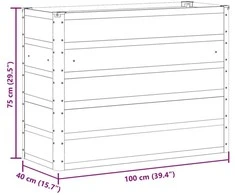 Lovelis Šviesiai pilka 100 x 40 x 75 cm Plienas