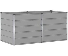Lovelis Šviesiai pilka 160 x 80 x 75 cm Plienas