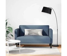 Loveseat sofa, mėlyna, 109cm, velvetinis audinys