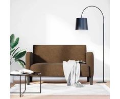 Loveseat sofa, ruda, 110cm, dirbtinė oda