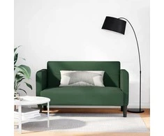 Loveseat sofa, tamsiai žalia, 109cm, velvetinis audinys