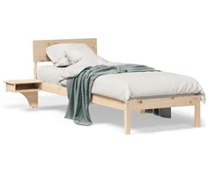 Lova Lovos rėmas Ruda 75 x 190 cm Kietos pušies mediena