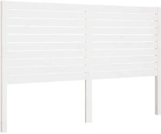 Lovos galvūgalis, baltas, 146x4x100cm, pušies medienos masyvas