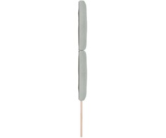 Galvūgalis Šviesiai pilka 80 cm Aksomas