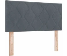 Galvūgalis Tamsiai pilka 90 cm Aksomas