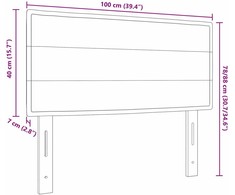 Galvūgalis Šviesiai pilka 100 cm audinys
