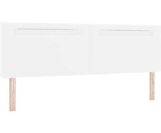 LED galvūgalis Balta 180 cm Dirbtinė oda