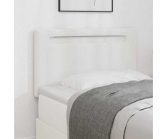 LED galvūgalis Balta 90 cm Dirbtinė oda