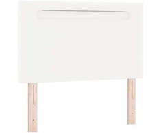 LED galvūgalis Balta 90 cm Dirbtinė oda