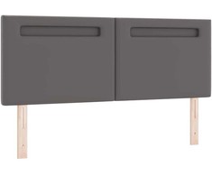 LED galvūgalis Pilka 144 cm Dirbtinė oda