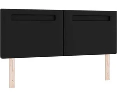LED galvūgalis Juoda 144 cm Dirbtinė oda