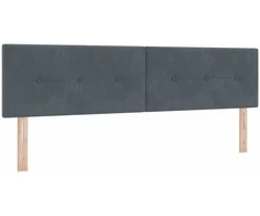 Galvūgalis Tamsiai pilka 180 cm Aksomas