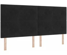 Galvūgalis Juodas 200 cm Aksomas