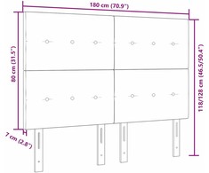 Aukščio reguliuojamas atlošas Mėlyna 180 cm audinys
