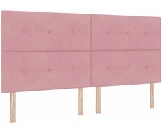 Galvūgalis Rožinė 200 cm Aksomas