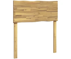 Lovos galvūgalis su natūraliu kraštu ROSTOCK Balta 80 cm