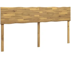 Lovos galvūgalis su natūraliu kraštu ROSTOCK Balta 180 cm