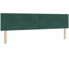Galvūgalis Tamsiai žalia 200 cm Aksomas