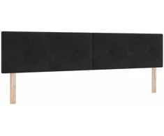 Galvūgalis Juodas 200 cm Aksomas