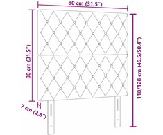 Galvūgalis Rožinė 80 cm Aksomas