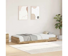 Lova Lovos rėmas Amatininkų ąžuolas 75 x 190 cm Apdirbta mediena